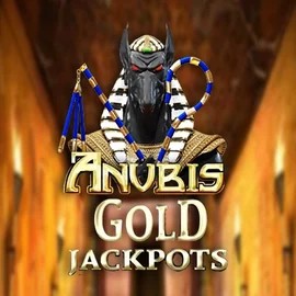 Anubis Gold Jackpots slot logo by Inspired Gaming at Maneki Spins Casino