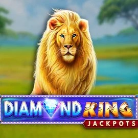 Diamond King Jackpots by SpinPlay Games, showcased at manekispins.de – game logo