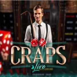Official Live Casino logo: Live Craps by Evolution at Maneki Spins Casino