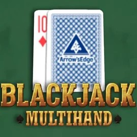 Multihand Blackjack online game logo by Pragmatic Play on manekispins.de