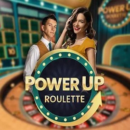 PowerUP Roulette slot logo by Pragmatic Play at Maneki Spins Casino